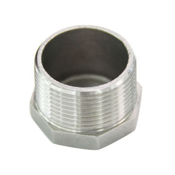 Hex plug pipe fittings stainless steel 150lbs ss screwed